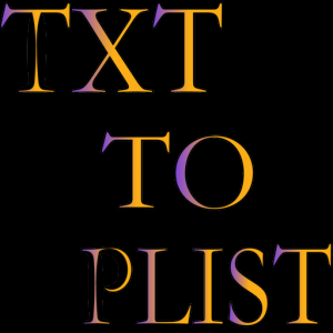 TXT TO PLIST для Мак ОС