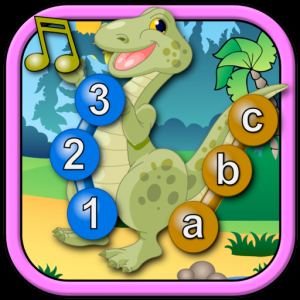 Дети присоединиться к динозавра и подключить точками головоломки - Рекс учит цифры ABC и подсчета для Мак ОС