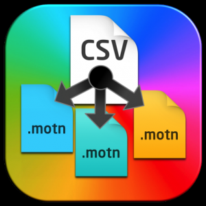 Csv to Motn Generator для Мак ОС