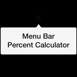 Menu Bar Percent Calculator для Мак ОС