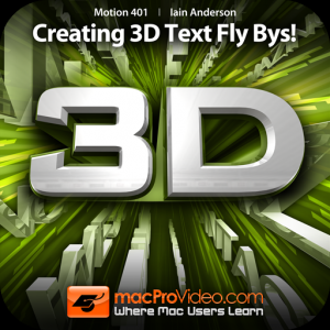 Course For Motion 5 401 - Creating 3D Text Fly Bys! для Мак ОС