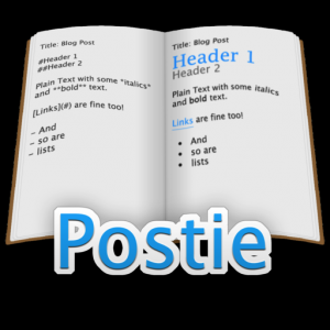 Postie - A simple app for Scriptogram для Мак ОС