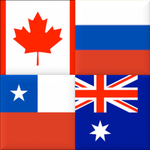 Флаги всех континентов в мире - Тест по географии для Мак ОС