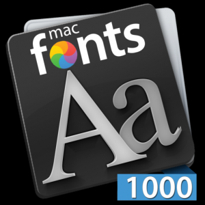 macFonts 1000 Fonts Blue для Мак ОС