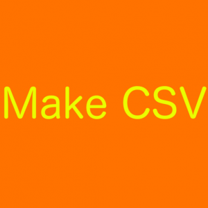 Make CSV для Мак ОС